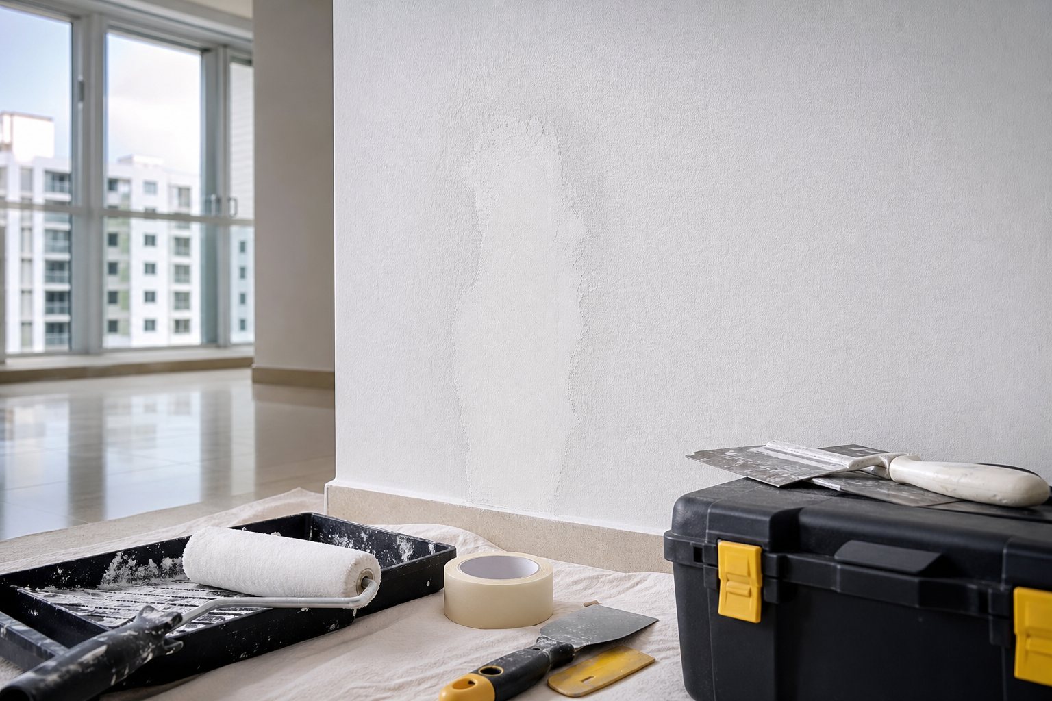 Home repair contractor work
