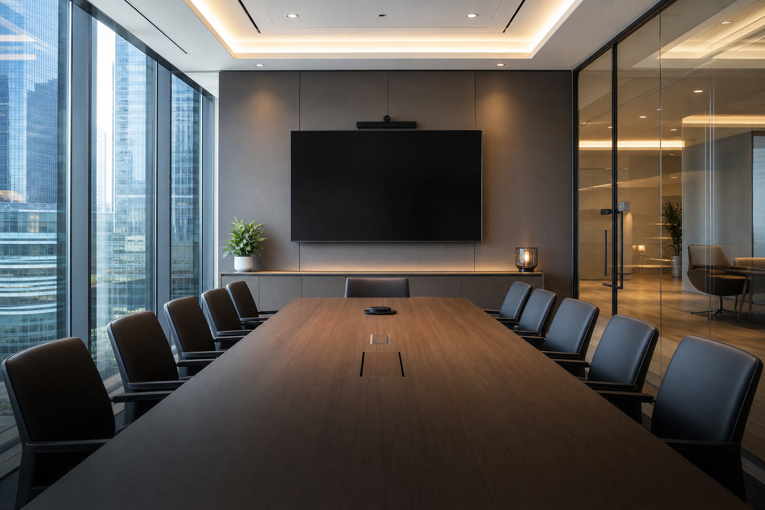 Conference room setup