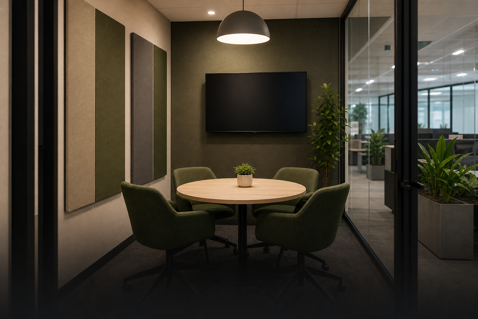 Huddle space setup