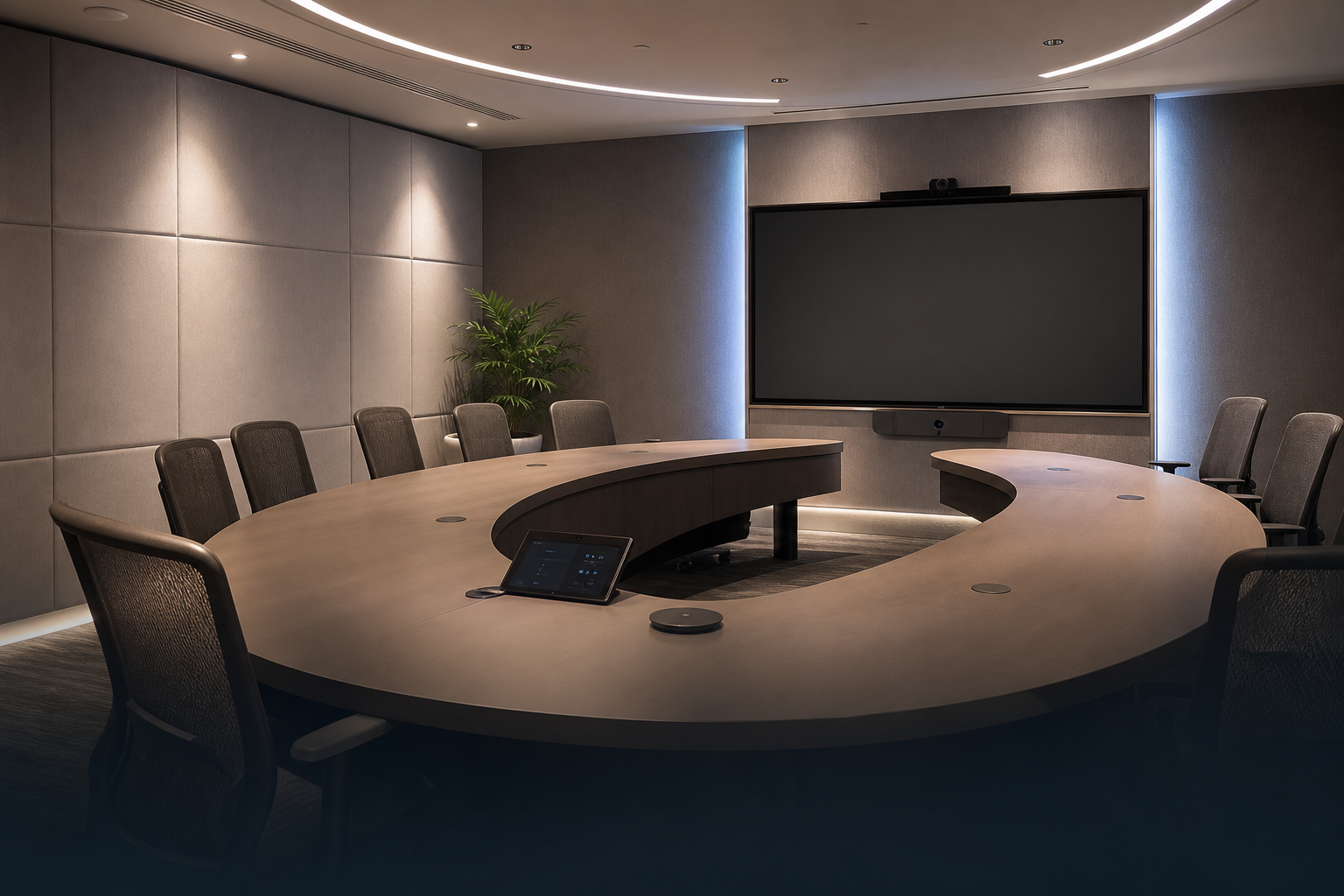 Immersive video room setup